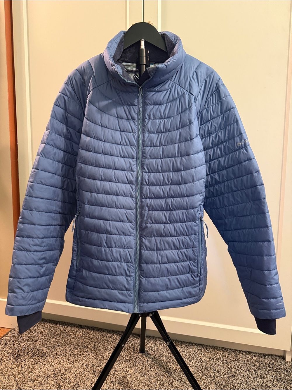Columbia White Out II Omni Heat Puffer Jacket Women’s 1X Blue